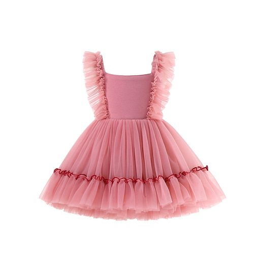 Children's Lolita princess dress girls new tutu skirt 2nd generation convex skirt suspender dress children's clothing baby skirt