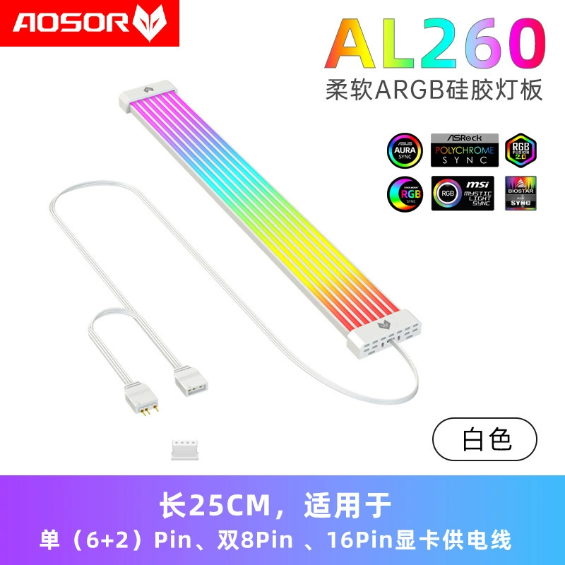 Классический светодиодный светильник для корпуса ARGB Neo Neon 8P/24PIN, светодиодная дорожка декоративная неон линия