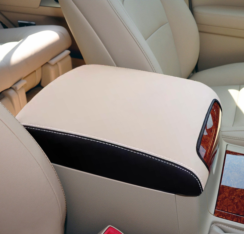 Armrest box pad | Toyota Center Console Armrest - 2008-2020-beige-mixed-black-without-logo