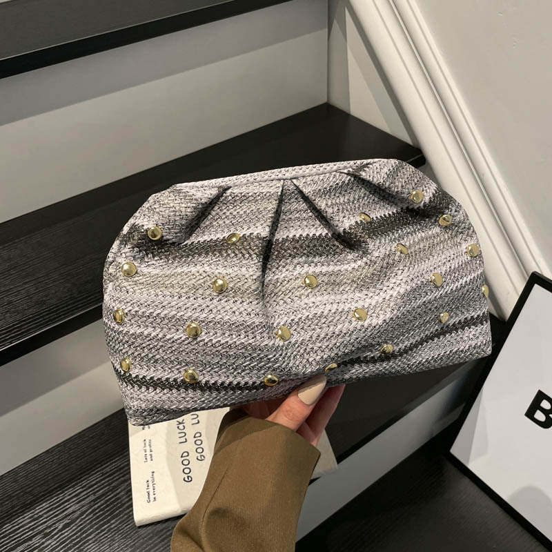 2026 nicho de diseño de gran capacidad de tejer casual nuevo estilo de moda de viaje de vacaciones de playa bolsa de mano mujer