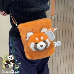 かわいいぼんやりしているぬいぐるみのパンダのファッションの小さい方のカバンの双用のカバンの大きい頭のパンダのハンドバッグの斜めのショルダーバッグ