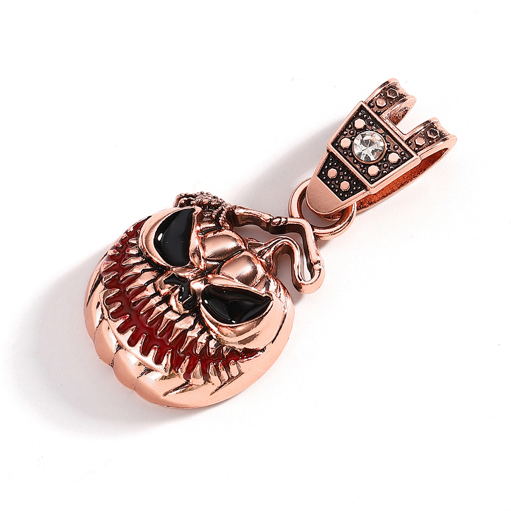 Europa y los Estados Unidos transfronterizos calabaza calavera aleación colgante de goteo personalidad exagerada collar de hombre fábrica al por mayor