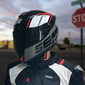 Motorcycle Full Face Helmet Men's Knight Style Bluetooth Universal Safety Helmet