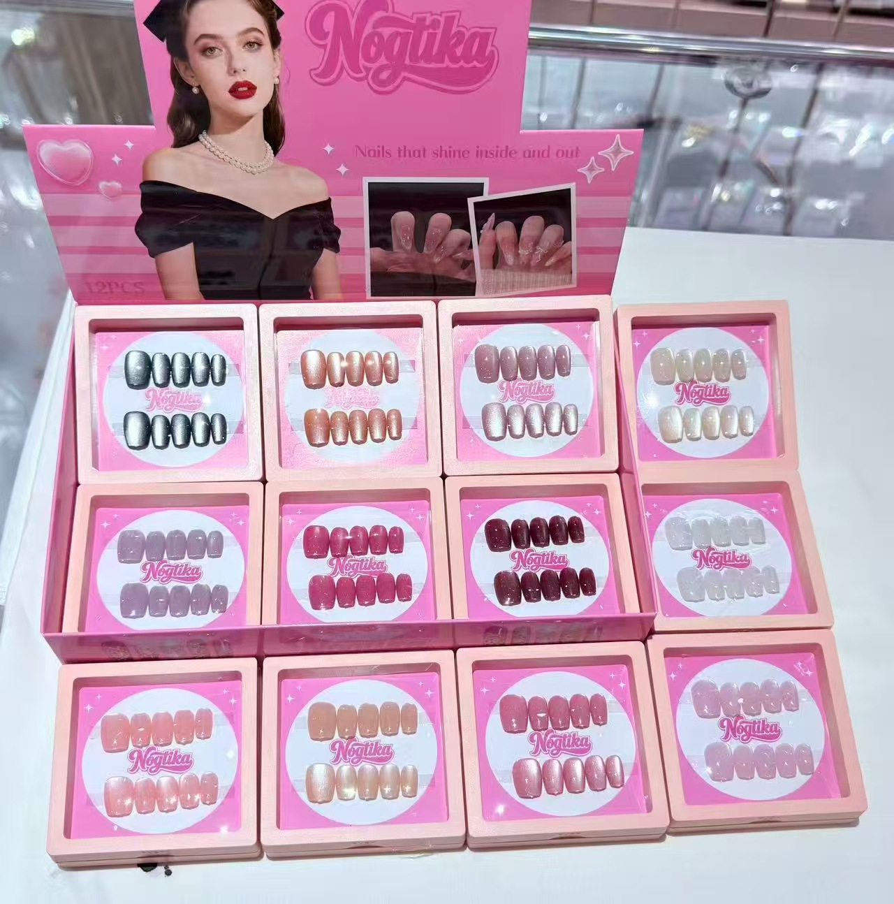Parche de uñas, armadura, verano, comercio exterior europeo y americano, estilo caliente, parche mixto de uñas postizas, armadura de ojo de gato image 33