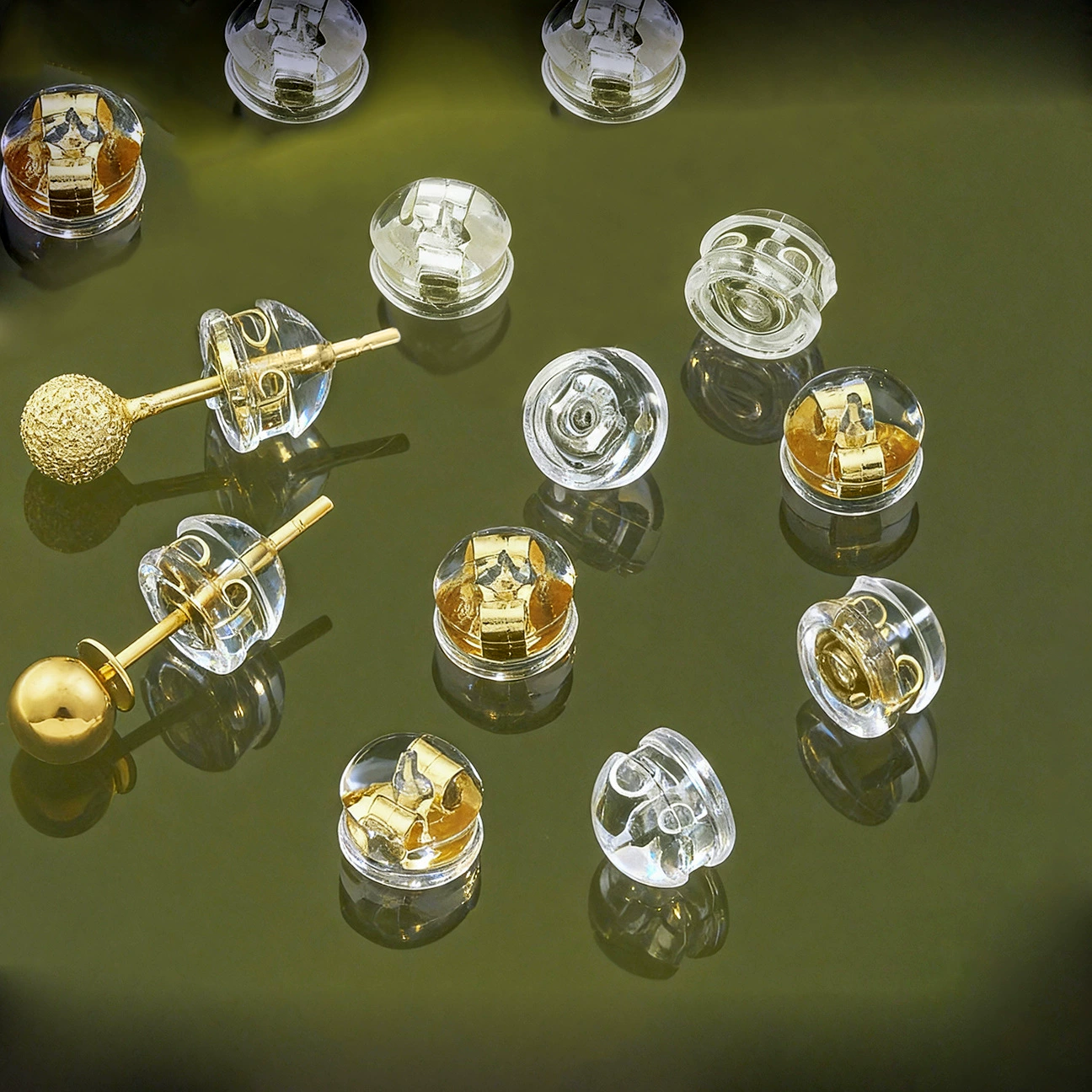 925 серебряная пряжка для ушей, противоскользящая шпилька для ушей, пряжка с защитой от падения, задняя заглушка, супер плотная заглушка для ушей, серьги «сделай сам», золотая силиконовая заглушка для ушей, чистая оптовая продажа