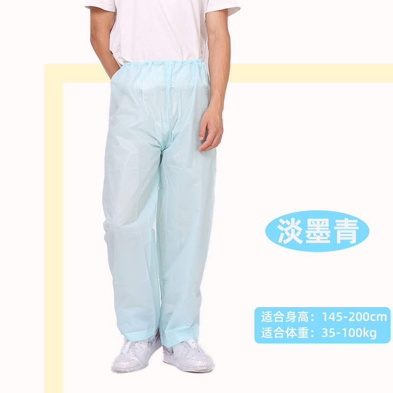 Pantalones de lluvia impermeables solo pantalones para llevar hombre debajo del cuerpo chaqueta de lluvia de plástico para mujeres para montar engrosado tormenta desechable nuevo