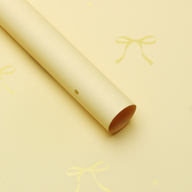 Papel de regalo con nudo de flor, lazo de corazón, materiales para envolver ramos, regalo DIY, suministros para floristería