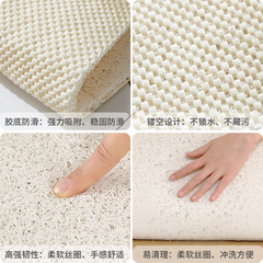 Sector-shaped bathroom mat shower room mat curved bathroom hollow foot mat bathroom toilet leakage proof anti-slip gold