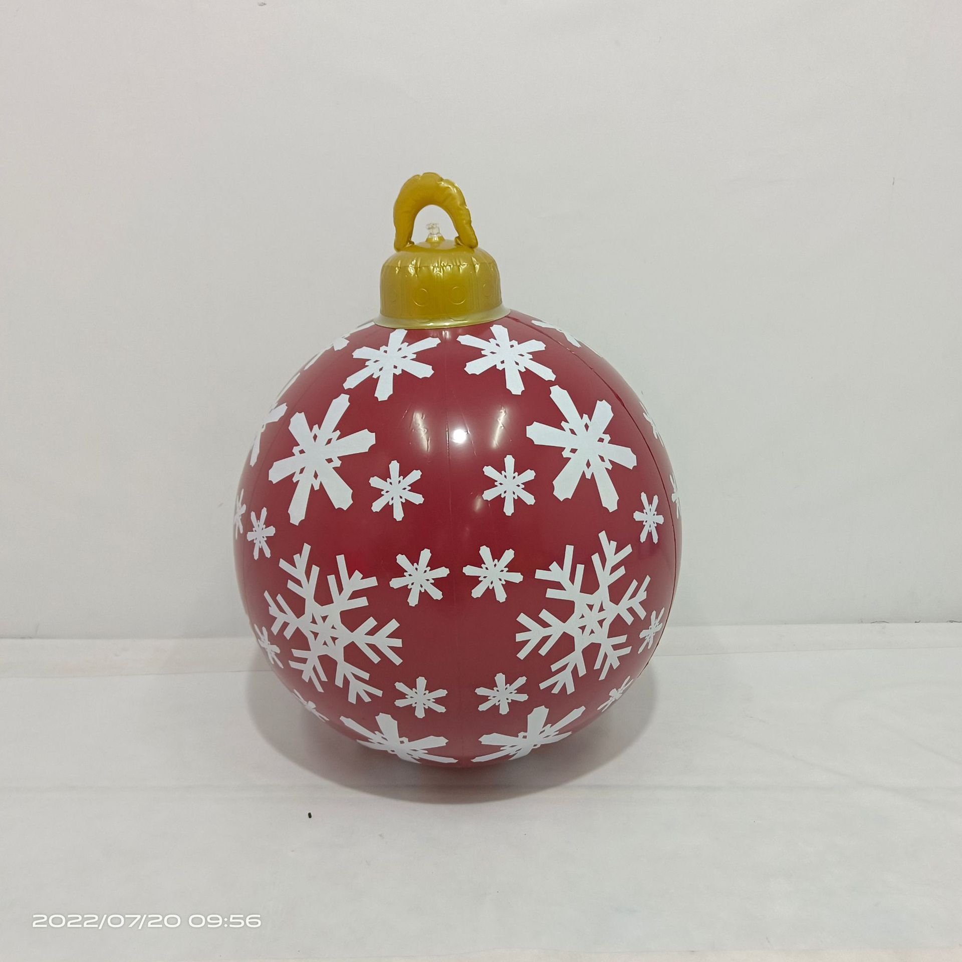 Navidad decoración globo 60cm diversión al aire libre vacaciones atmósfera impresión PVC inflable BOLA DE Navidad artesanía adornos