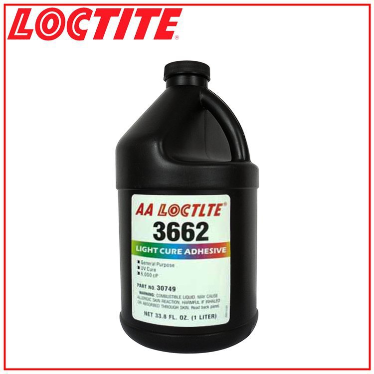 汉高乐泰 LOCTITE 紫外线固化胶 3662 透明，琥珀色 1L/瓶