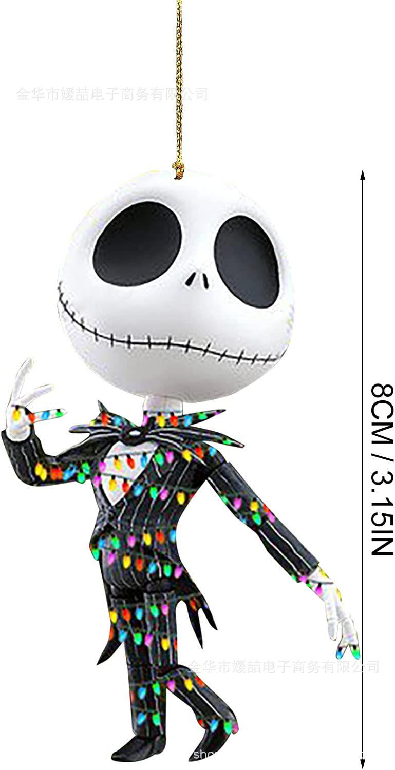 2022 nuevos productos transfronterizos personajes de película de terror decoraciones colgantes de Navidad Halloween colgantes de automóviles de Navidad