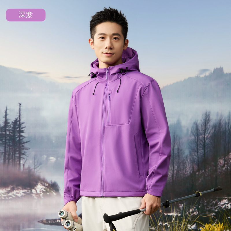 Dijia con abrigo de vestir de asalto de cáscara blanda, chaqueta compuesta de waffle para hombres y mujeres, chaqueta de montaña al aire libre a prueba de viento e impermeable