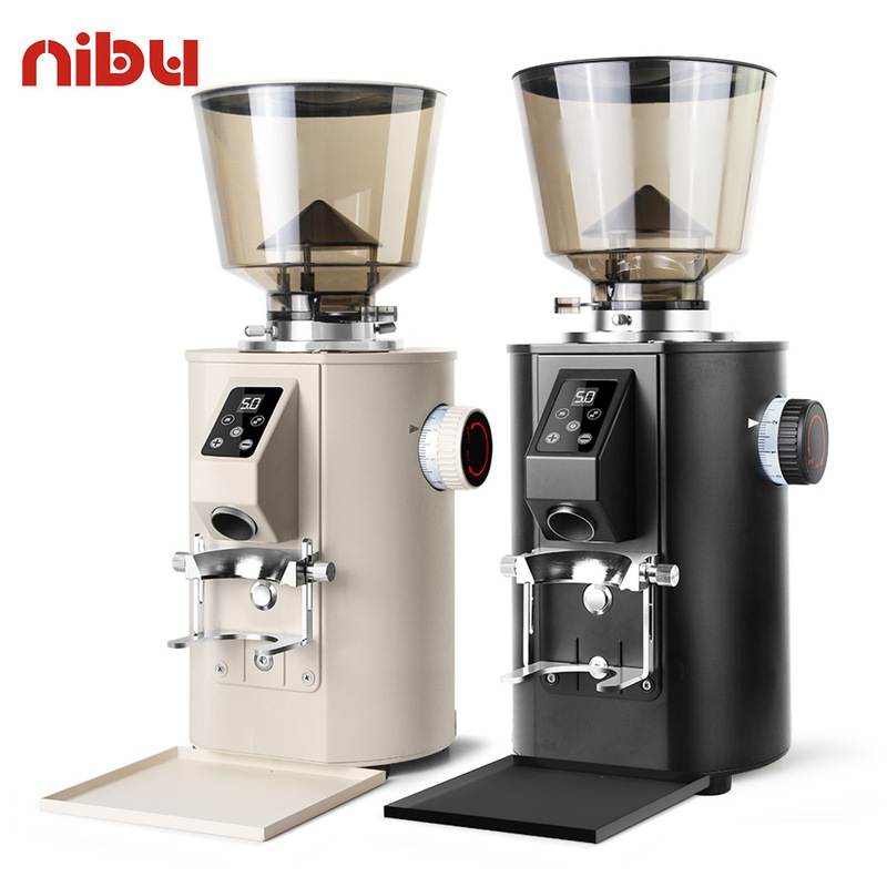Nibu new coffee grinder k-64S commercial quantitative electric coffee bean grinder external adjustment grinder