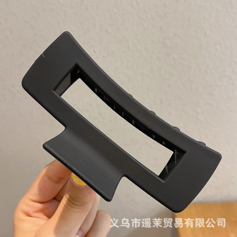 咖色磨砂抓夹女2025年新款发夹后脑勺大号发量多鲨鱼夹子发卡头饰|undefined