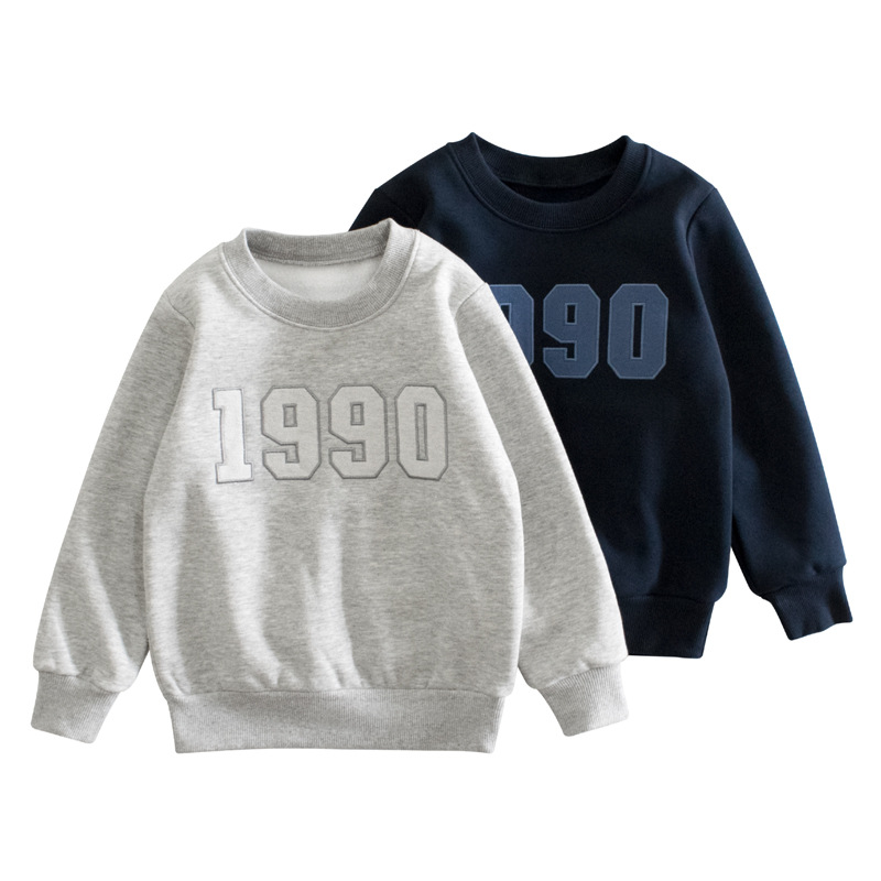 27 niños marca ropa para niños otoño e invierno nuevo 2024 sudadera para niños jersey de lana ropa de bebé dropshipping