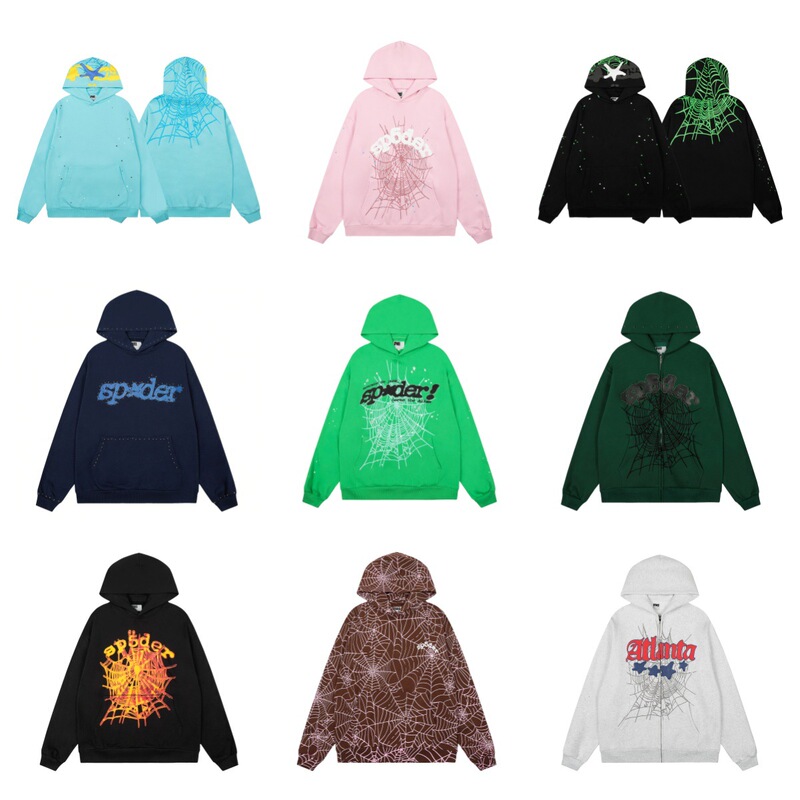 2025 New Trendy Unisex 555555 Spider Web Foam Print Hip-Hop Heavyweight Terry Hooded Sweatshirt 2025 New Trendy Unisex 555555 Spider Web Foam Print Hip-Hop Heavyweight Terry Hooded Sweatshirt