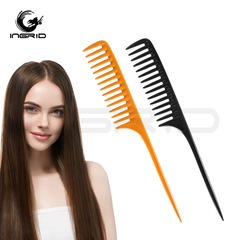 Ingridi beauty hair comb plastic sharp tail highlights apple comb wide-toothed smooth hair comb large backcomb haircut styling hair cutting comb
