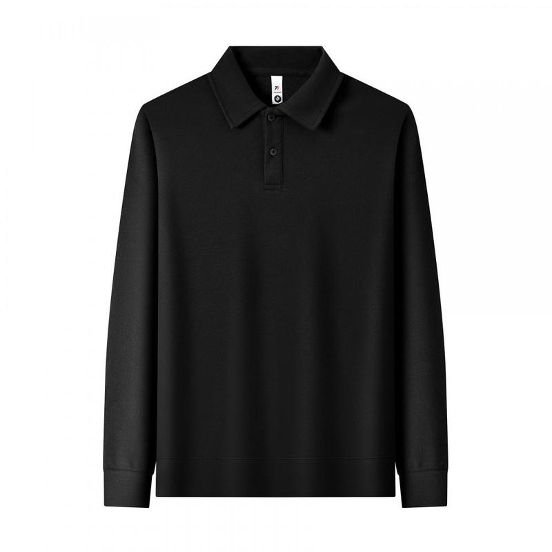 纯棉翻领长袖卫衣定印制logo咖啡奶茶店秋冬工作服餐饮配色员工装|undefined