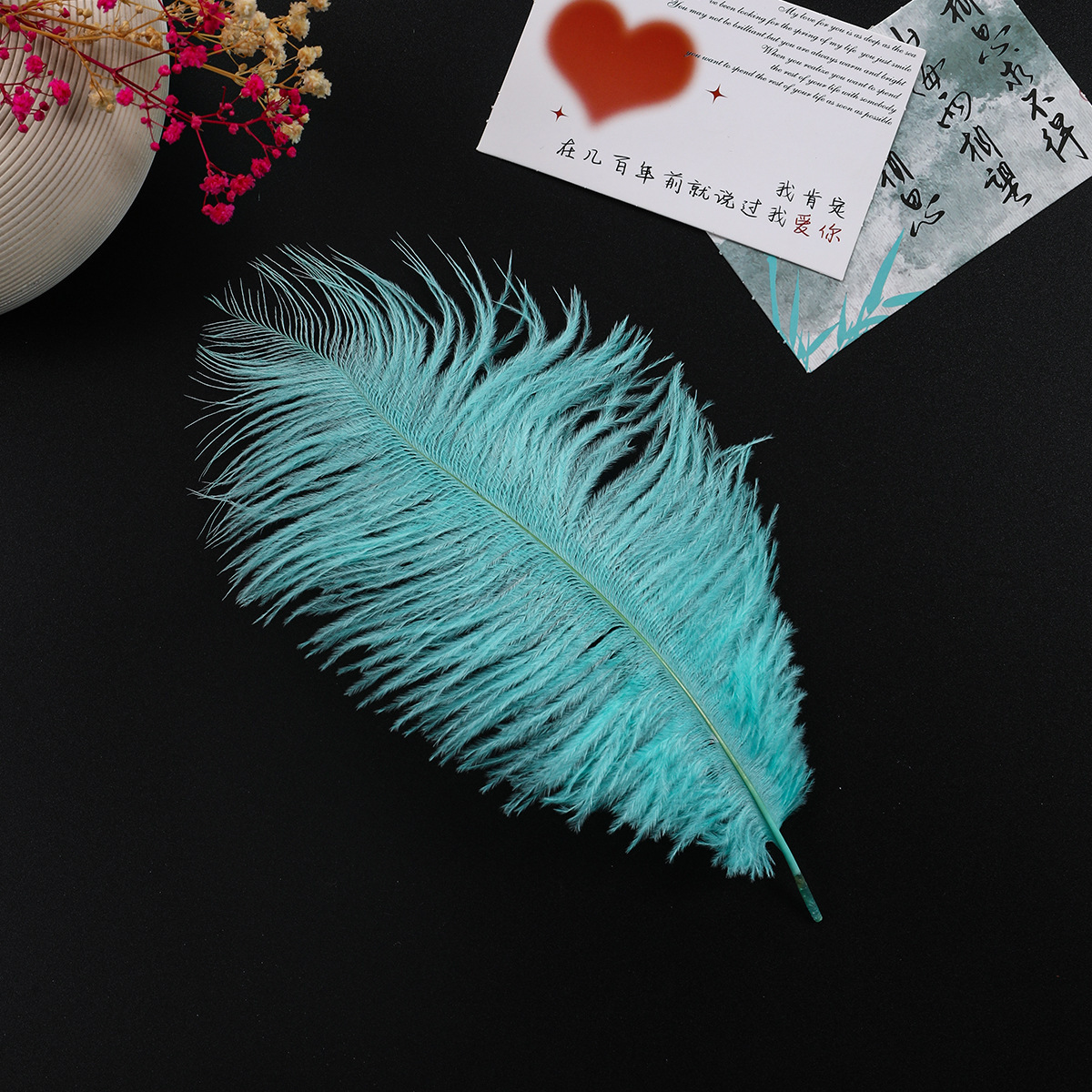 Flores en busca de estilo de día de San Valentín en línea sobre rojo papel de flores de Sydney papel de alto nivel extraíble algodón de leche sobre flores de material completo