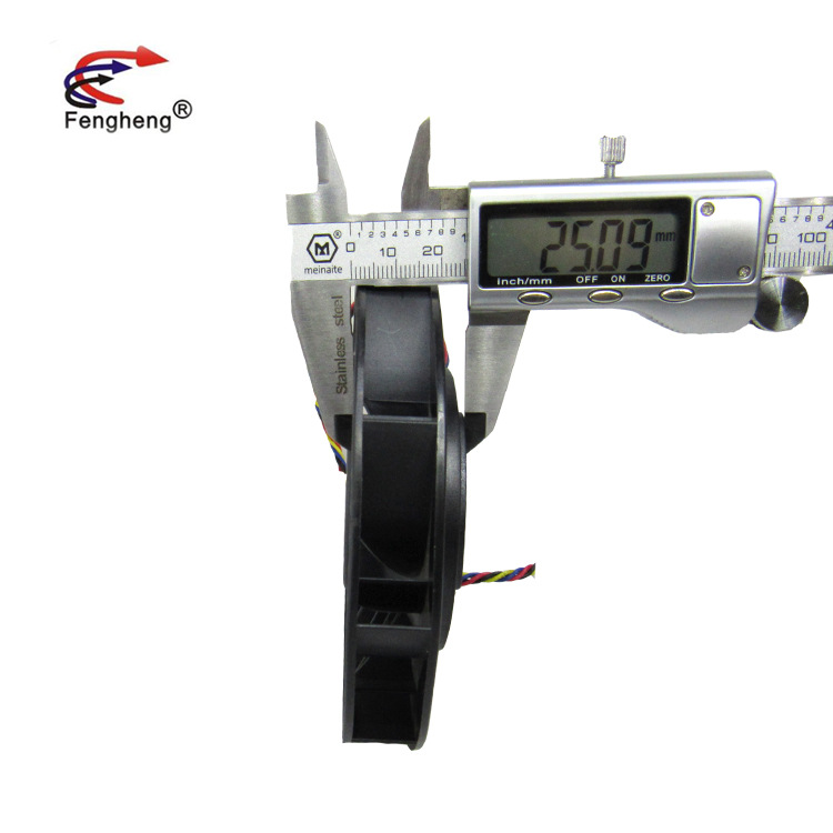 双滚珠12025 涡轮风扇 静音大风量美甲除尘器风扇 PWM 调速