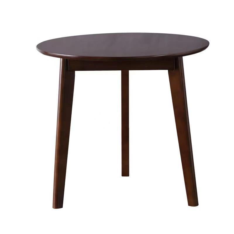 Madera maciza pequeña mesa redonda mesa cuadrada pequeño apartamento simple mesa de comedor moderna y silla mesa de café en casa balcón recepción negociación mesa pequeña
