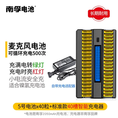 Hibrid akkumulyator batareyaları – generation 1.5 - aa-battery-x40-capsules-40-slot-charger