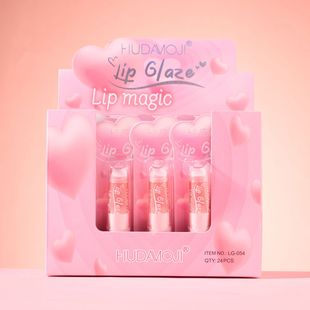 Hudamoji Transparent Lip Gloss Natural Moisturizing and Moisturizing Long-Lasting Girl's Pouty Lips Whitening Lip Gloss Cross-Border Makeup