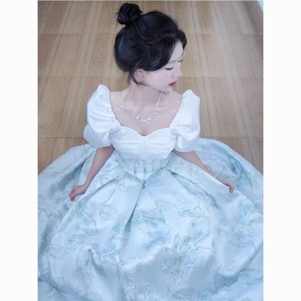 French-Style Evening Dress for Women, Elegant and Artistic, High-End Light Luxury, Niche Host, Annual Meeting, Elegant Engagement Dinner