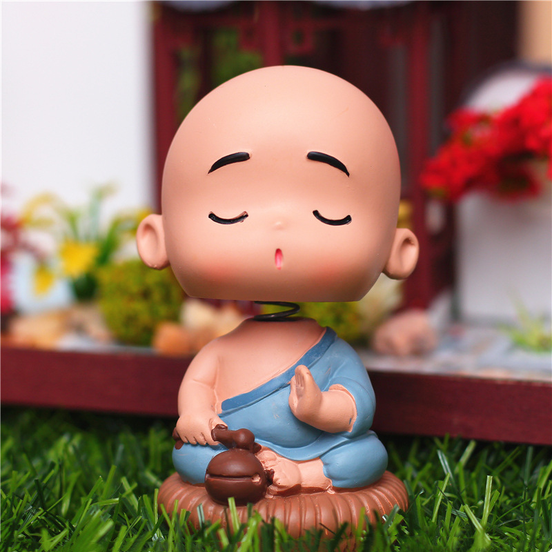 1018 명상 흔들리는 머리 작은 스님