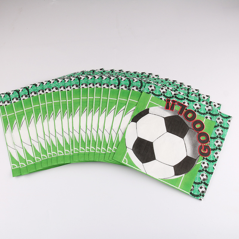 Colección de servilletas para fiestas de cumpleaños, suministros de disfraces para fiestas infantiles, 20 piezas de tela de papel impresa, decoración de fiesta con dibujos animados.