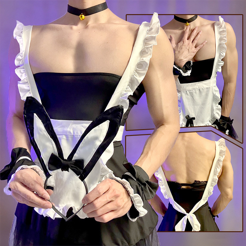 Lobe Sexy Lingerie Pure Desire Male Bunny Boy Uniform Sexy Male Servant Uniform Set Gay Date Cosplay Plus Size