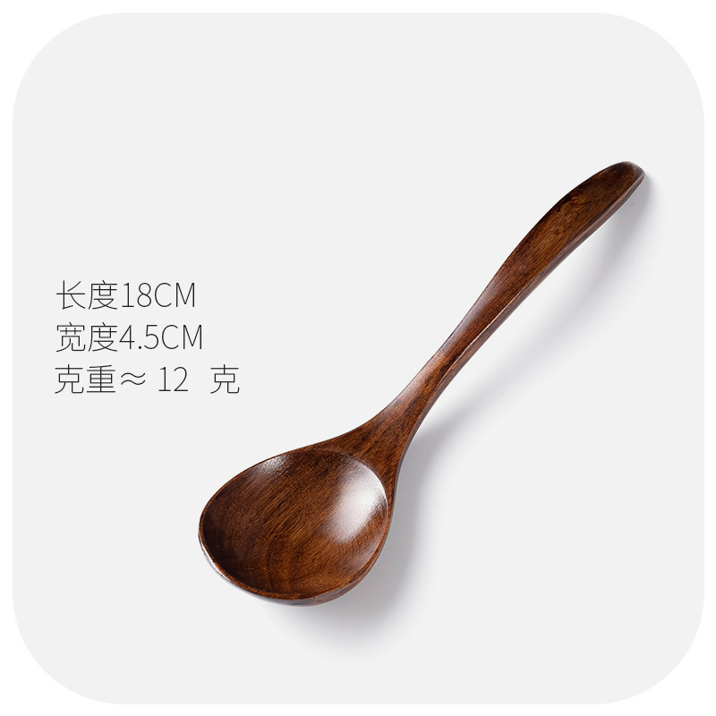 Cuchara de madera cuchara de sopa al por mayor cuchara de arroz para el hogar cuchara de postre cuchara de madera para niños cuchara de alto valor de color cuchara nueva cuchara de estilo chino