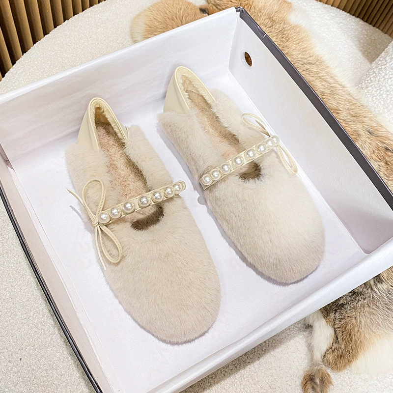 PM-3 Обувь Мао, Женская осенне-зимняя одежда, обувь с плоской подошвой из бобы Мао, женская обувь без шнуровки на флисовой подкладке, большие размеры, 41-43