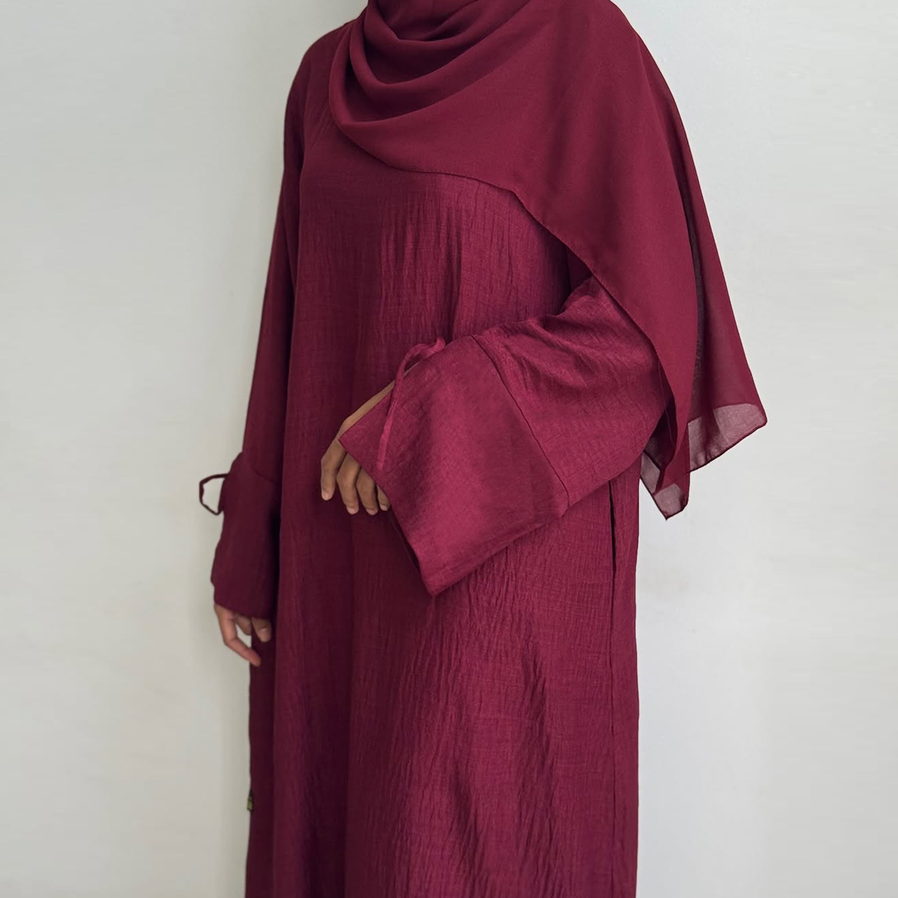 Dubai Turkish Clothing Middle Eastern Export Simple Ethnic Style Women's Long Robe Dress_ecoleips.com