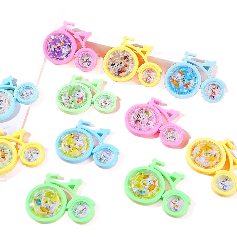 Bicicletas infantiles laberinto juguetes de mano puzzle educación temprana regalo creativo dibujos animados juguetes divertidos al por mayor