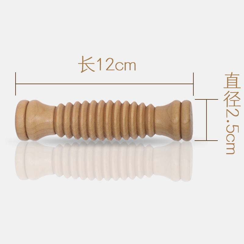 Rodillo de masaje de Yoga de madera palo delgado cuerpo entero cintura columna cervical espalda hombro pierna de madera meridiano fitness masajeador casa