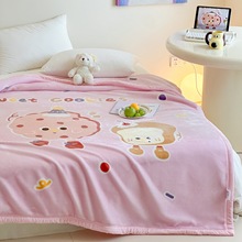 新款可爱超柔云毯毛毯双层加厚拉舍尔午睡毯沙发盖毯毛巾毯