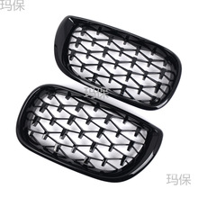 适用于宝马3系E46 四门版改装中网02-05年流星中网格栅进气格栅