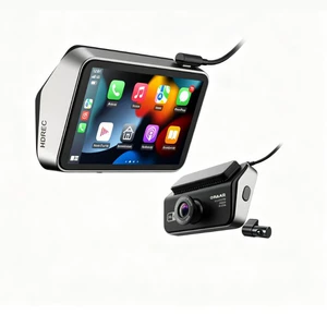 Yeni 4.5 düym Carplay/Auto toxunma ekranlı 2K ön + 1080P arxa videoregistrator