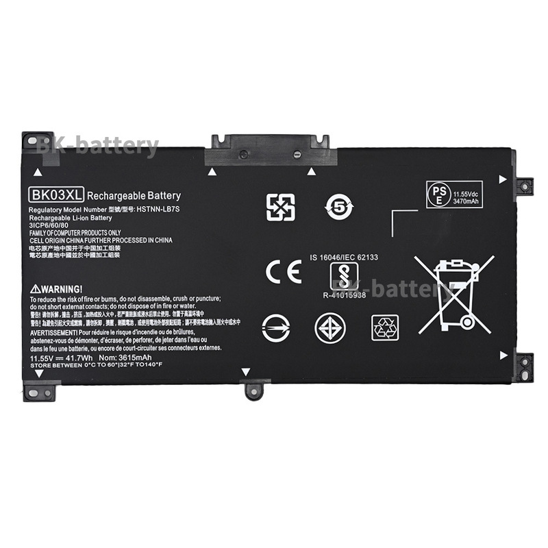 Applicable to HP PAVILION X360 14-ba033tx TPN-W125 BK03XL laptop battery