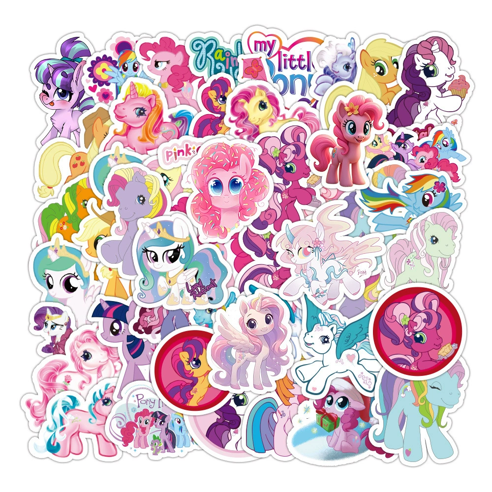 50 штук наклейки My Little Pony водонепроницаемая канцелярия чехол для мобильного декоративные наклейки оптом кросс-бордер