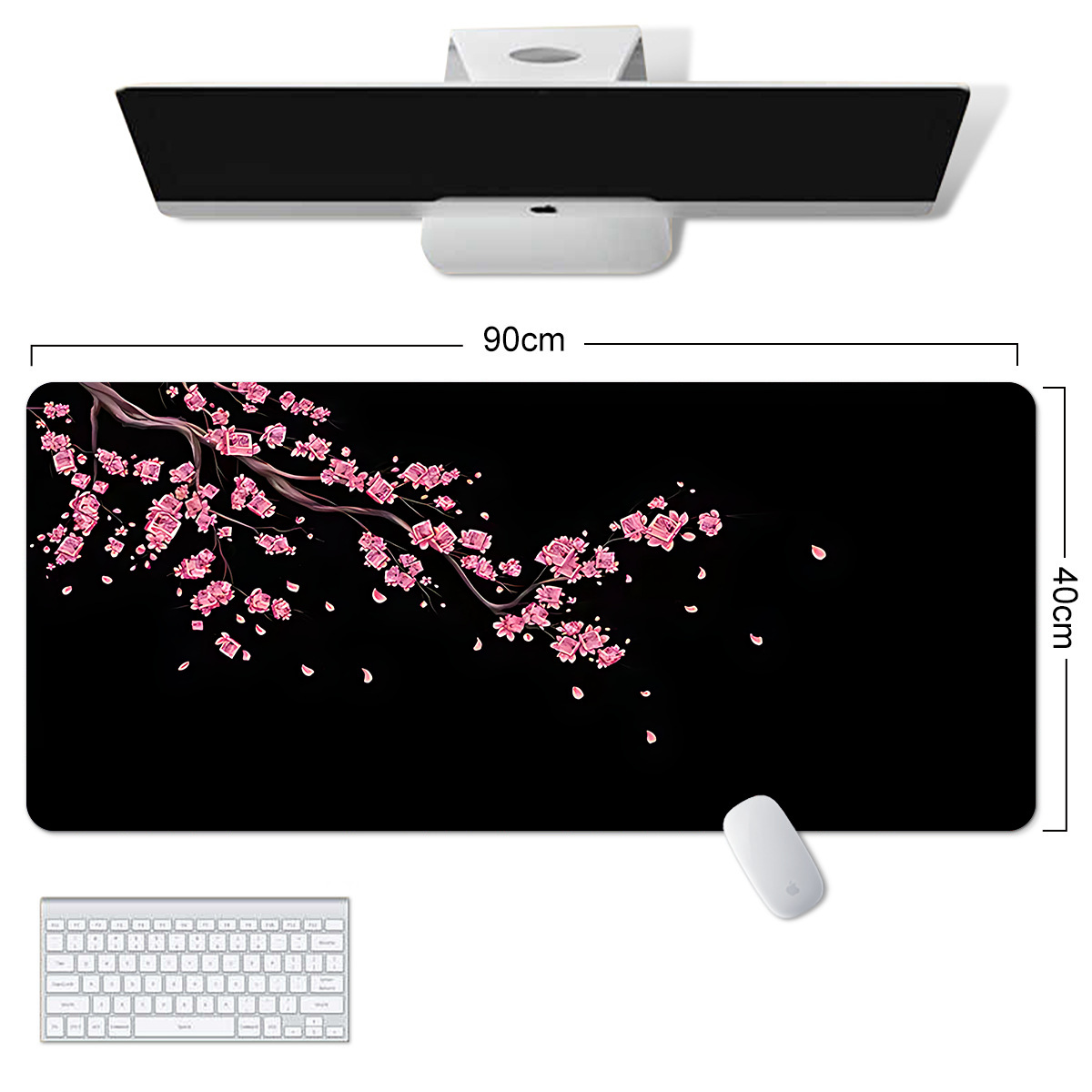 Alfombrilla de ratón, mapa de calor súper grande, línea abstracta, alfombrilla de ratón grande, nueva alfombra antideslizante corrugada de fluido, fábrica al por mayor