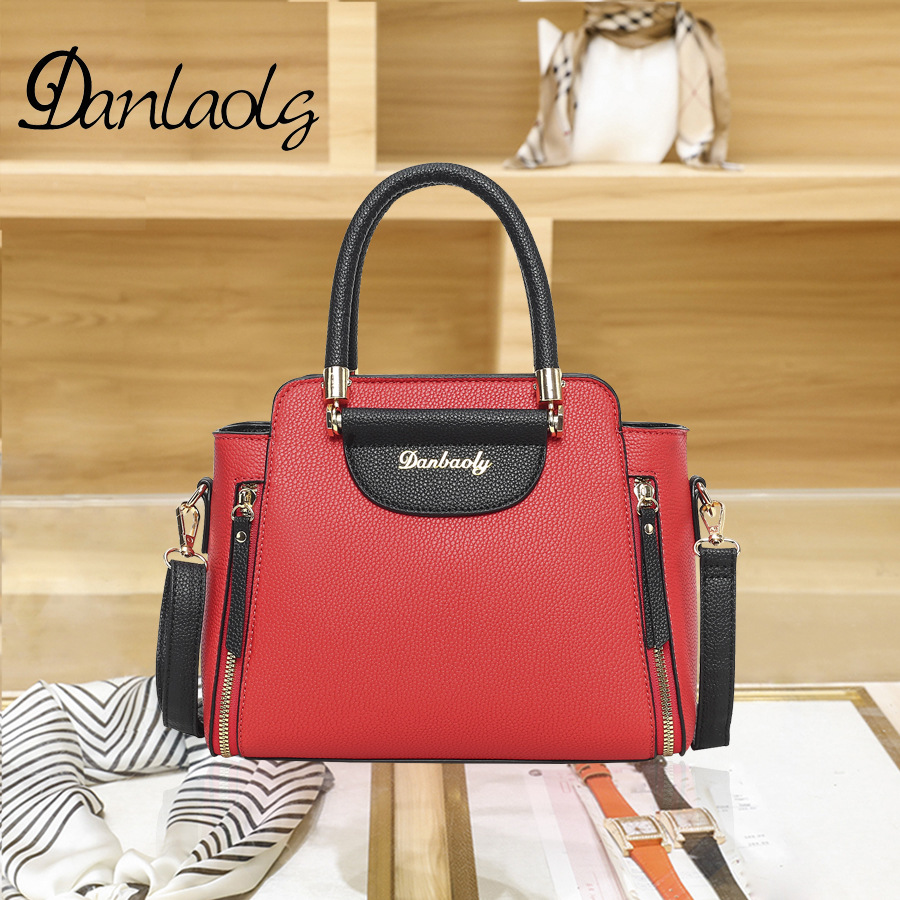 [Pelo de Guangzhou] bolso de las mujeres 2023 nueva moda hombro mensajero bolso mediana edad madre bolsa de gran capacidad