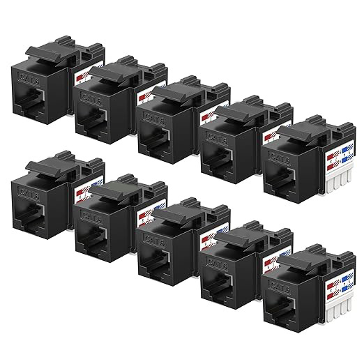 六类RJ45模块 带尼龙扎带CAT.6网络模块信息模块