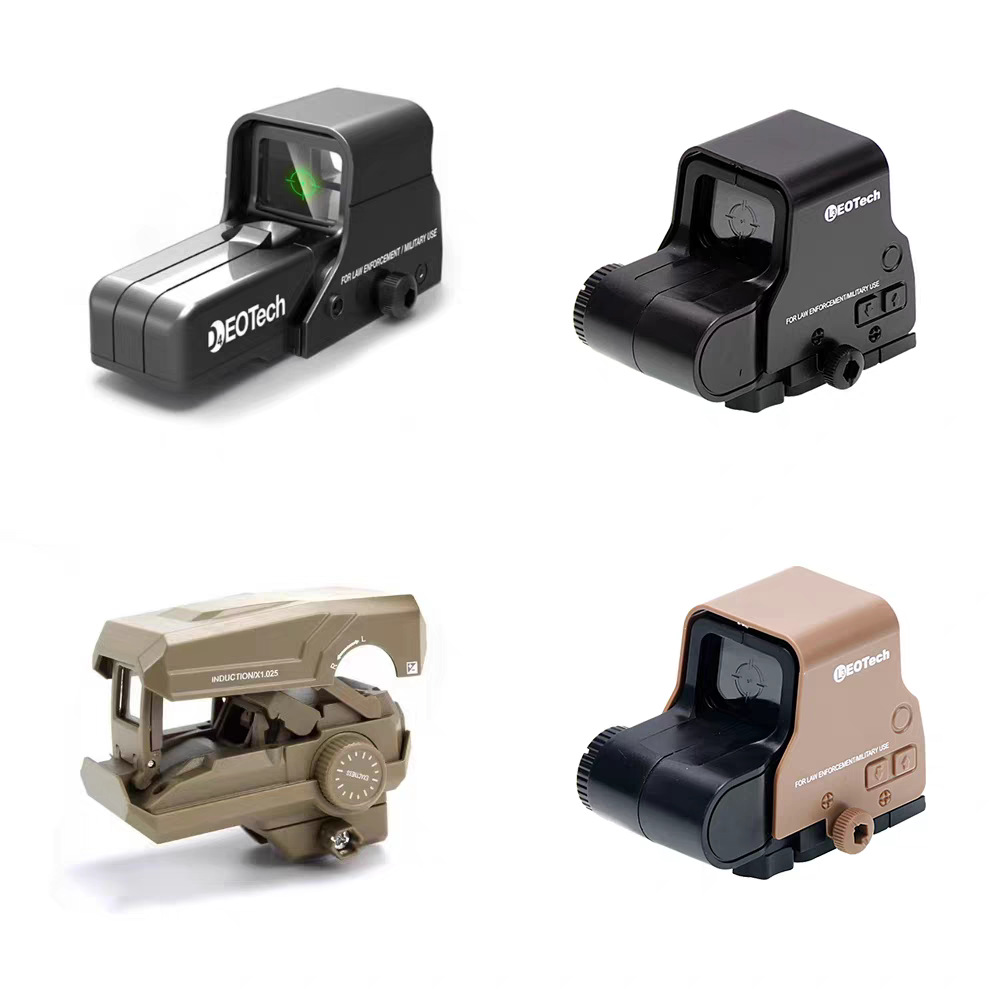 558折叠全息红点侧面瞄准器装饰镜弹弓玩具通用导轨20-22MM配件