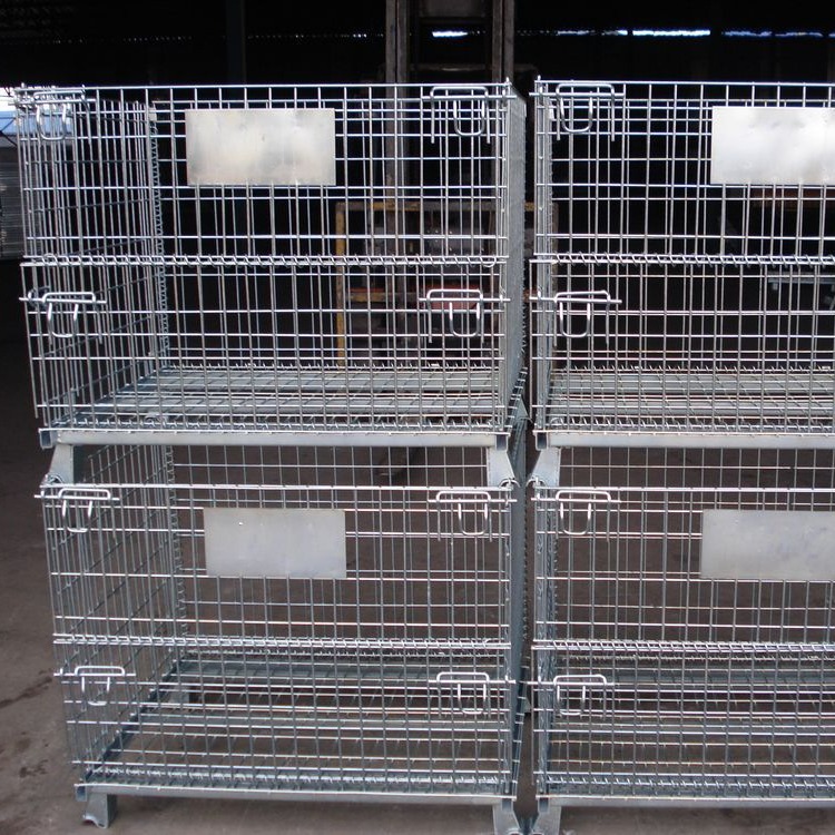 折叠式仓储笼　物流笼　铁笼南京金属周转箱适合工厂周转 蝴蝶笼