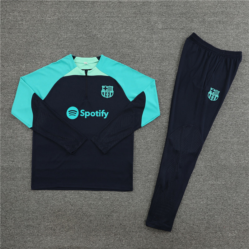 Barça camiseta de entrenamiento de fútbol adulto hombre niño juego de invierno Barça juego de manga larga número de impresión