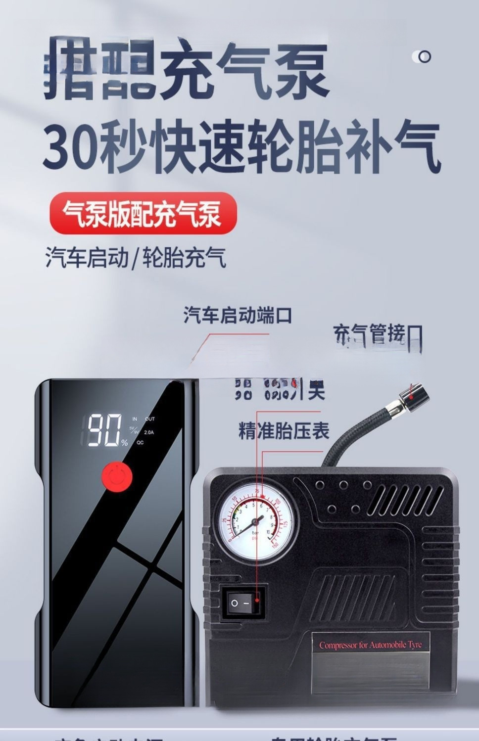 SANKO Car Emergency Jump Starter 12v Car Charger Power Bank