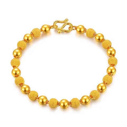 Gold-plated South Sea Pearl Gold Bead Necklace for Women, Fashion Gold Bead Jewelry Live Streaming E-commerce Factory Supply Wholesale