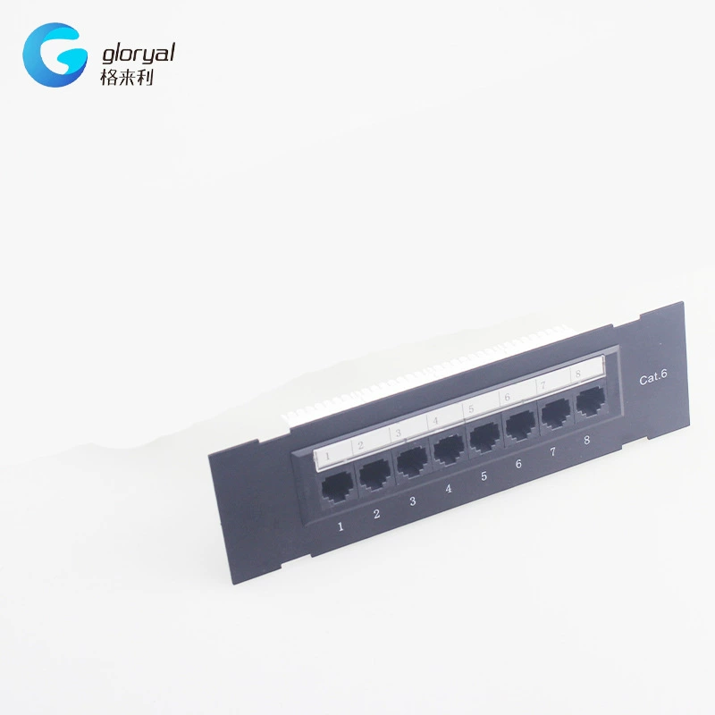 Настенная патч-панель категории 6 без экранирования с кронштейном, протестированная распределительная рама для портов
